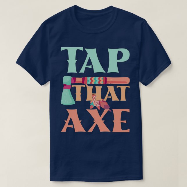 T-shirt Appuyez Sur Cet AX Drôle Ax Jetant Dire Drôle Cade (Design devant)