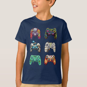 T-shirt Appuyez sur Commencer à parler Contrôleurs de jeu 