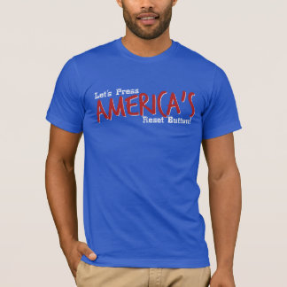 T-shirt Appuyons sur le bouton de réinitialisation de