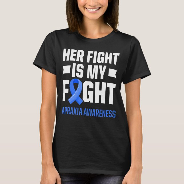 T-shirt Apraxia Sensibilisation Survivante Lutte Guerrier  (Devant)
