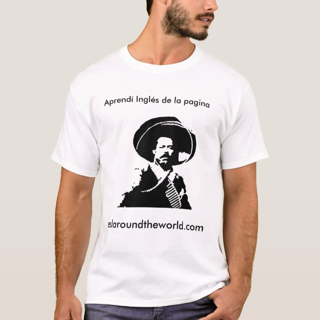 T-shirt Aprendé Inglés de Pancho Villa (Devant)