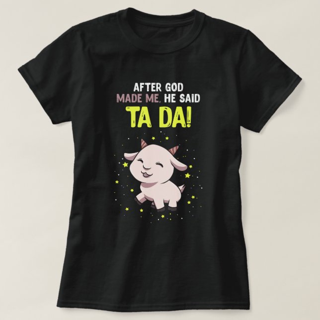 T-shirt Après que les dieux me font chèvre (Design devant)