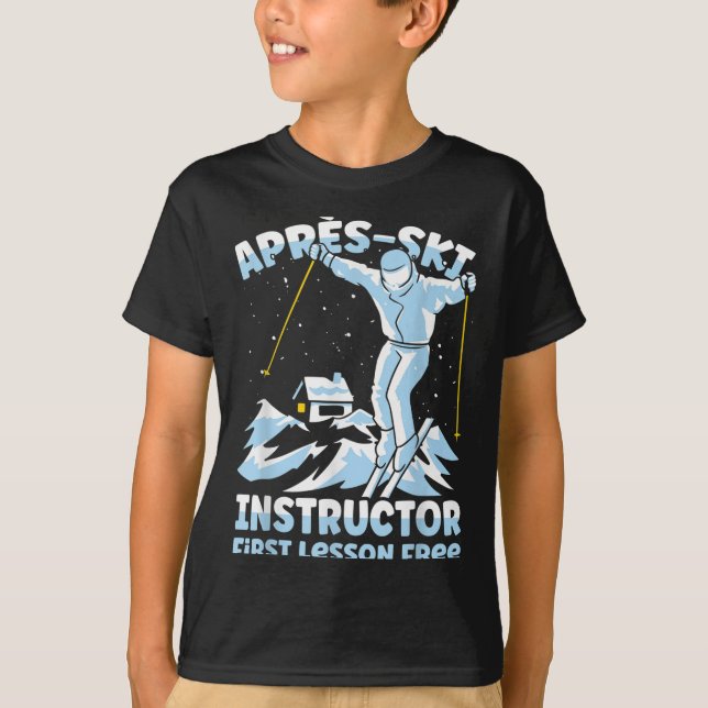 T-shirt Apres Ski Instructor Skiing _1  (Devant)