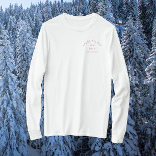 T-shirt Après Toute La Journée Icy Pink Bachelorette Ski C