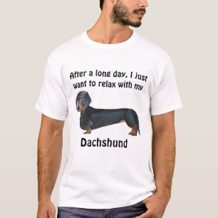 T-shirt Après une longue journée... Dachshund