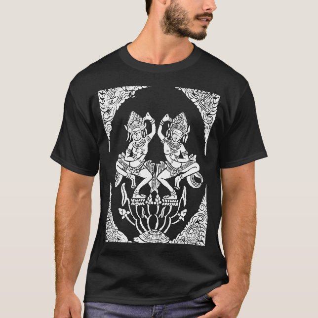 T-shirt Apsara Dance Danse Nymphe Hindu et bouddhiste Souv (Devant)