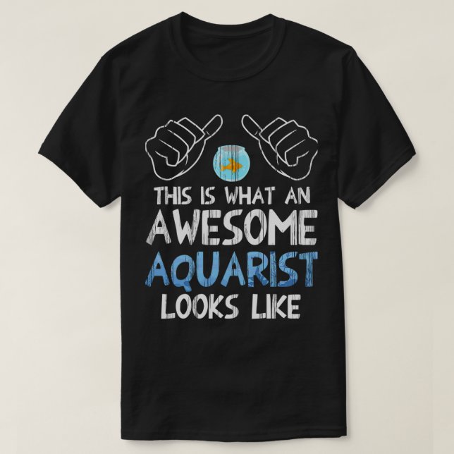 T-shirt Aqarium de pêche aquarium de poisson Aquassi Class (Design devant)