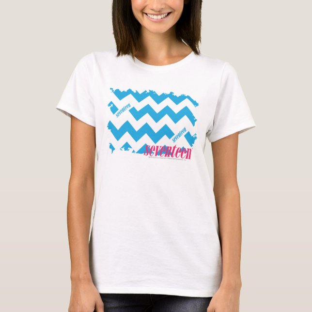 T-shirt Aqua 3 de zigzag (Devant)