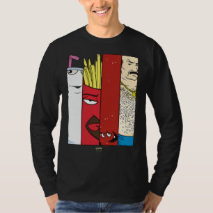 T-shirt Aqua Ado Hunger Force Group Tiles T Shirt Sticker