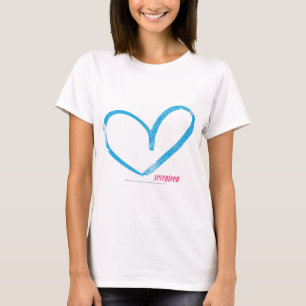 T-shirt Aqua Coeur ouvert
