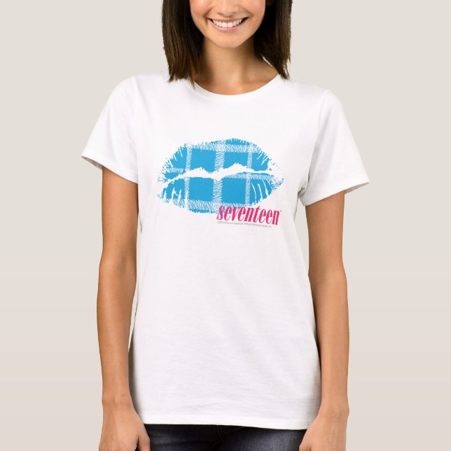 T-shirt Aqua de plaid (Devant)
