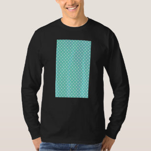 T-shirt Aqua et W, petit Motif géométrique Polkadot des an