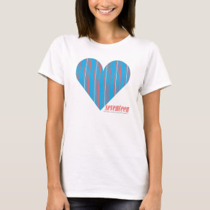 T-shirt Aqua mince 3 de rayures