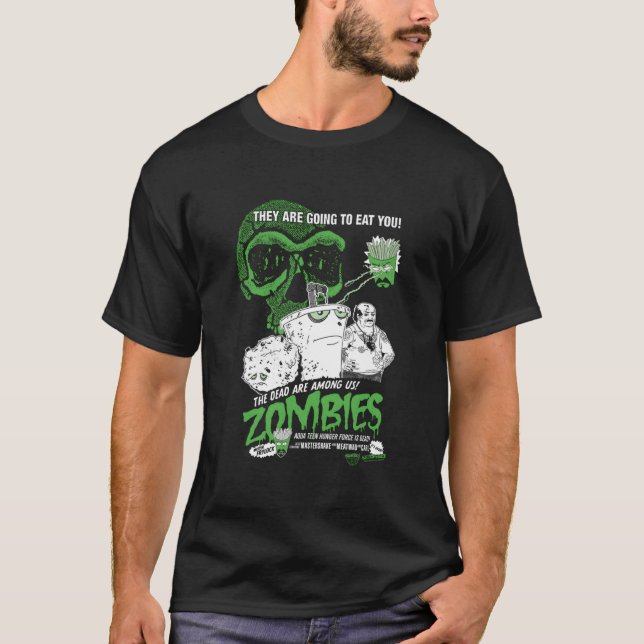 T-shirt Aqua N Hunger Force Zombies (Devant)