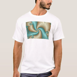 T-shirt Aqua Satin - Fractal