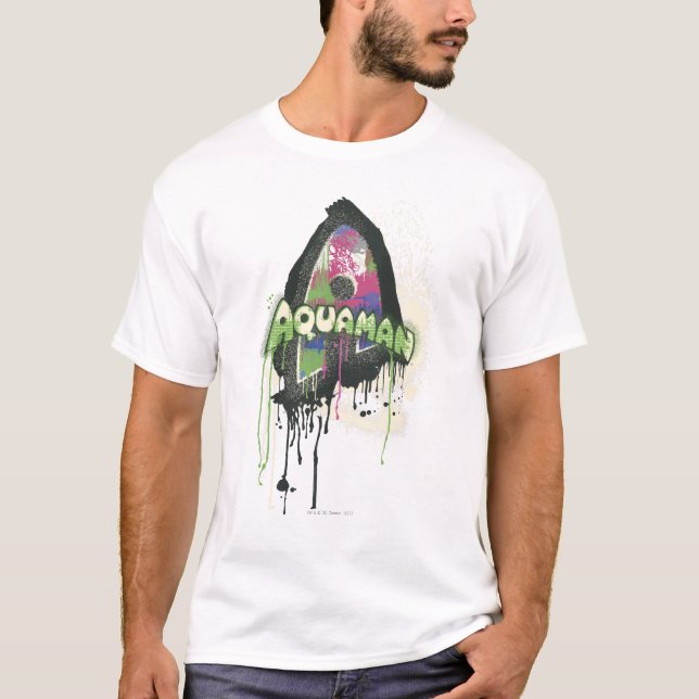 T-shirt Aquaman - Lettre d'innocence tordue (Devant)
