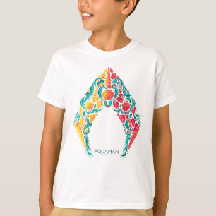 T-shirt Aquaman   Logo Aquaman & Mera sur le thème du coq