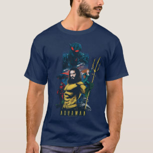 T-shirt Aquaman   Orin, Mera et Black Manta Graphic