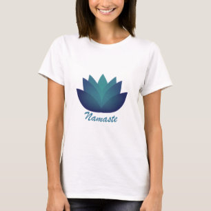 T-shirt Aquamarine Lotus Namaste