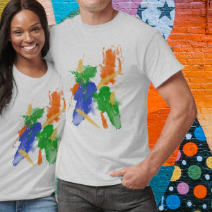 T-shirt Aquarelle Abstraite