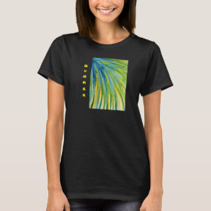 T-shirt Aquarelle abstraite de palmier