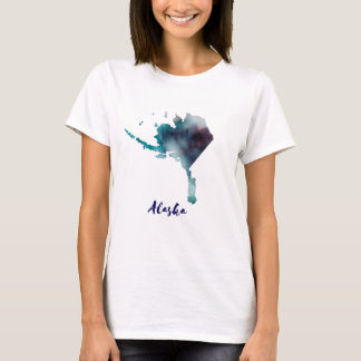 T-shirt Aquarelle Alaska États-Unis