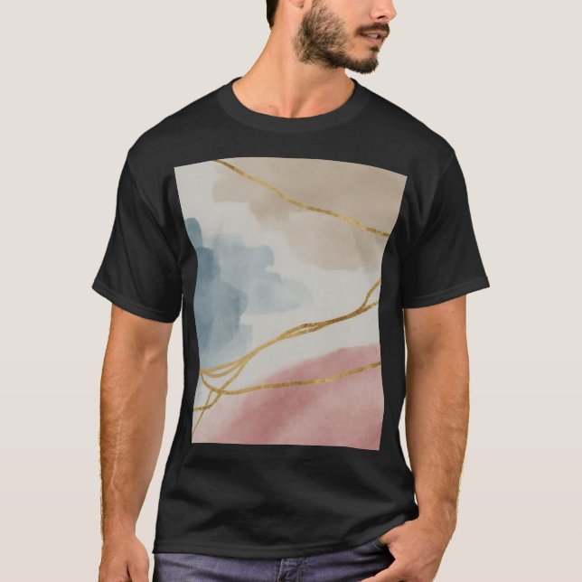 T-shirt Aquarelle art arrière - plan Fond d'écran (Devant)