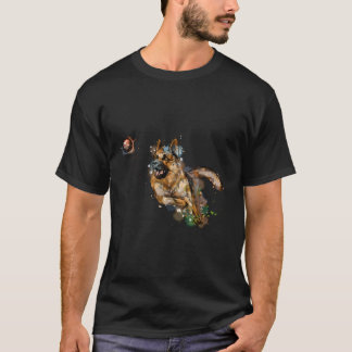T-shirt Aquarelle berger allemand pour les propriétaires d