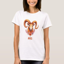 T-Shirt aquarelle boho signe astrologique Bélier