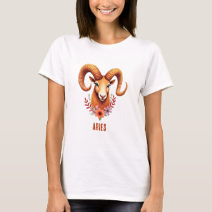 T-Shirt aquarelle boho signe astrologique Bélier