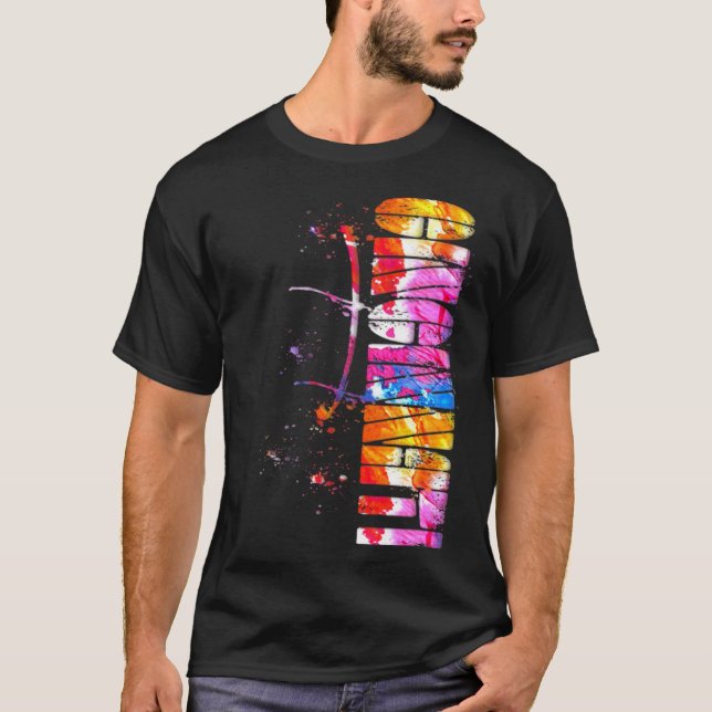 T-shirt Aquarelle Cincinnati Cincinnati Lettres Cinci (Devant)