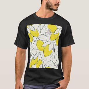 T-shirt Aquarelle Citrus Citrus Motif sans couture