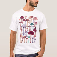 Aquarelle Collection de champignons sauvages 