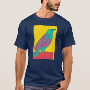 T-shirt Aquarelle colorée du Corbeau