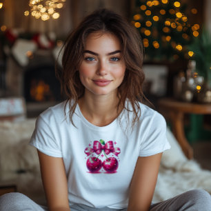 T-shirt Aquarelle Coquette Cerise 1er Anniversaire