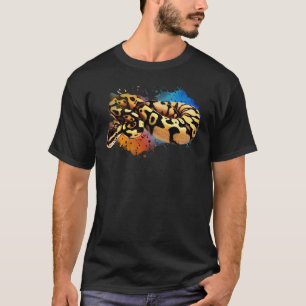 T-shirt Aquarelle couleur arc-en-ciel Ball Python