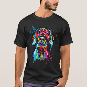 T-shirt Aquarelle Dachshund