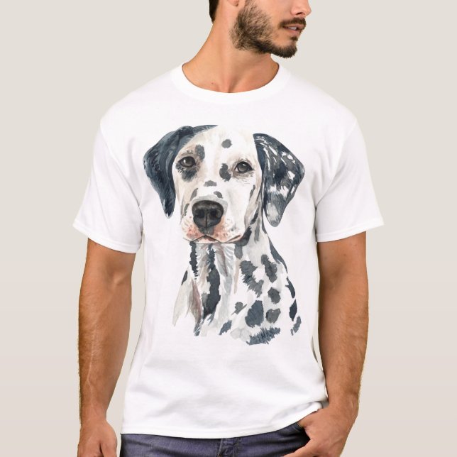 T-shirt Aquarelle Dalmatienne (Devant)