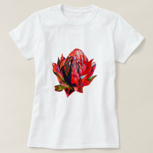 T-shirt Aquarelle de fleurs indigènes de Waratah