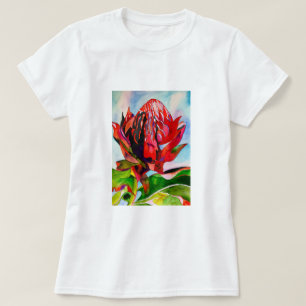 T-shirt Aquarelle de fleurs indigènes de Waratah