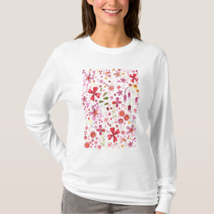 T-shirt Aquarelle de fleurs sauvages