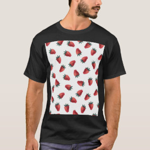 T-shirt Aquarelle de fraises : Jouer Motif sans couture