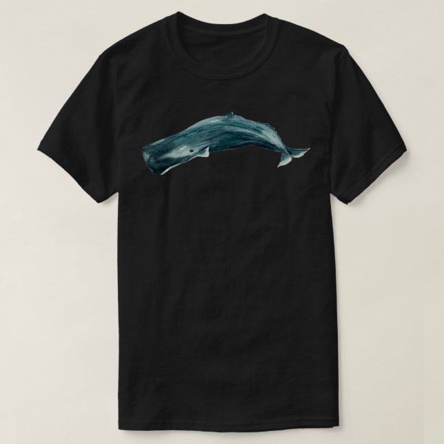 T-shirt Aquarelle de la baleine épinière 1 (Design devant)