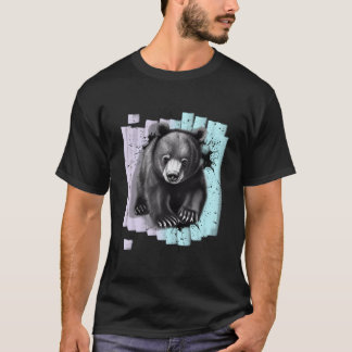 T-shirt Aquarelle de l'ours animal