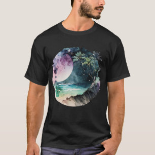 T-shirt Aquarelle de plage tropicale