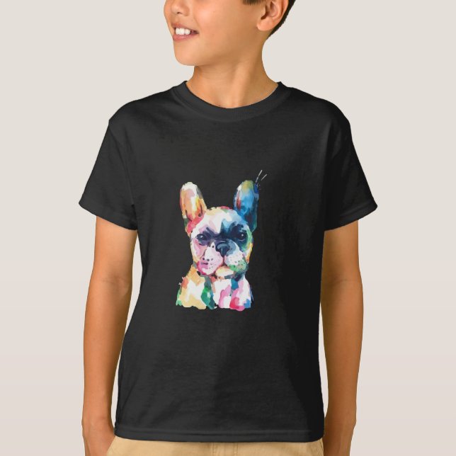 T-shirt Aquarelle d'origine de Bulldog (Devant)