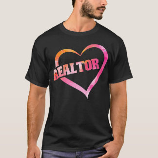 T-shirt Aquarelle du coeur du réalteur