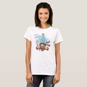 T-shirt Aquarelle Elf Chocolat chaud