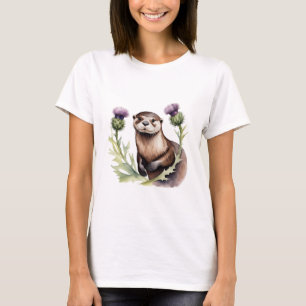 T-shirt Aquarelle et chardons