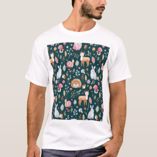 T-shirt Aquarelle Fairy Forest Motif pour enfants